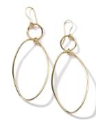 18k Gold Glamazon Simple Wavy Snowman Earrings