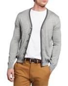 Men's Cashmere/silk Button Cardigan