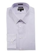 Men's Trim-fit Textured Solid Dress Shirt,