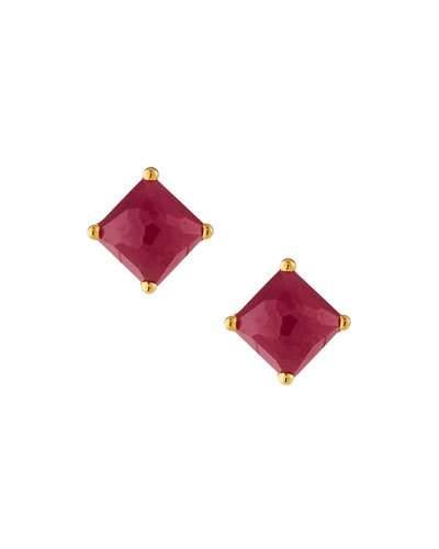 18k Rock Candy Mini Square Composite Ruby