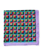 Multicolor Square Silk Pocket