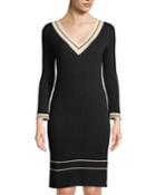 V-neck Tennis-striped
