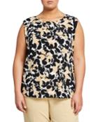 Two-tone Floral Print Cami,