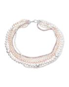 6-row Multicolor Pearl Necklace