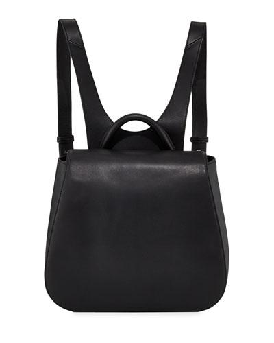 Kate Smooth Leather Backpack, Black