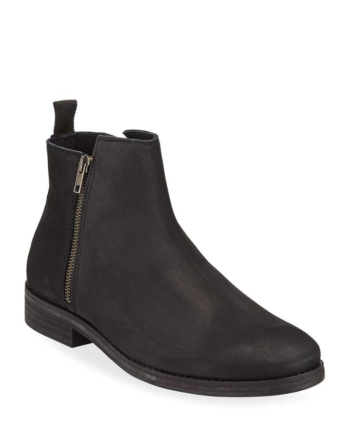 Men's Vance Rugged Leather Dual-zip Boots