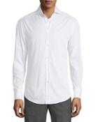 Slim-fit French-collar