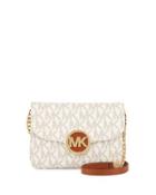 Fulton Flap-front Crossbody Bag, Vanilla