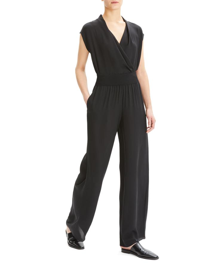 Silk Wide-leg Pull-on Pants