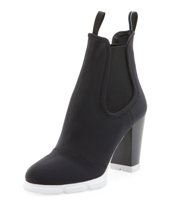 Neoprene Platform Ankle Booties