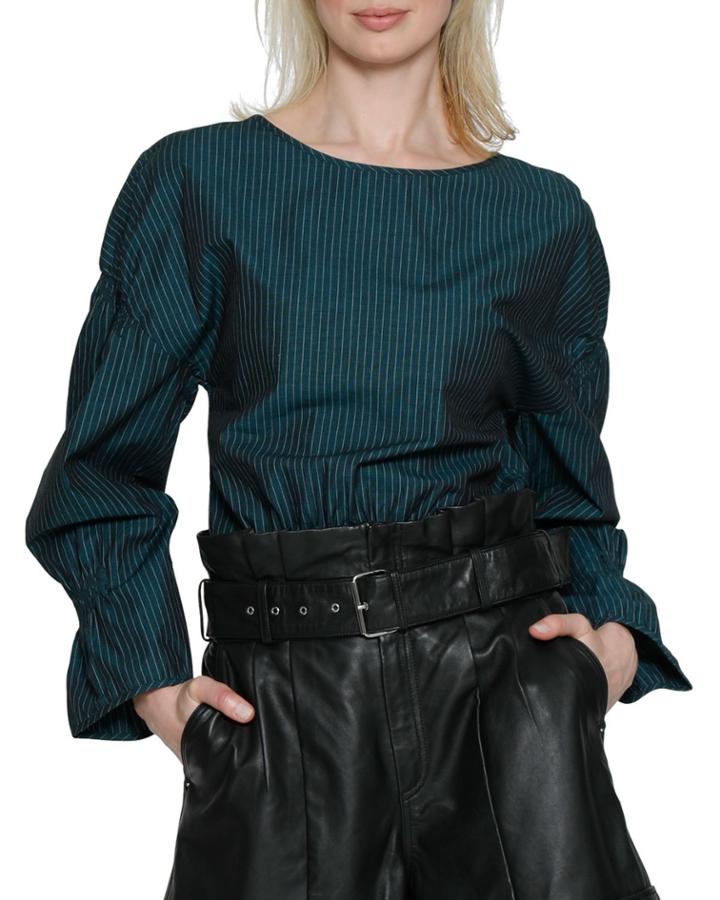 Chester Long-sleeve Pinstripe Top
