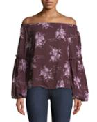 Amelie Off-the-shoulder Floral Blouse