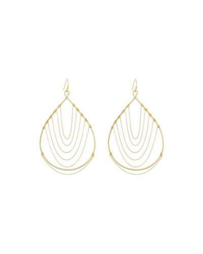 Chain-trimmed Teardrop Earrings