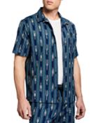 Men's Ikat-pattern Cabana