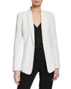 Texture Base Shawl-collar Jacket
