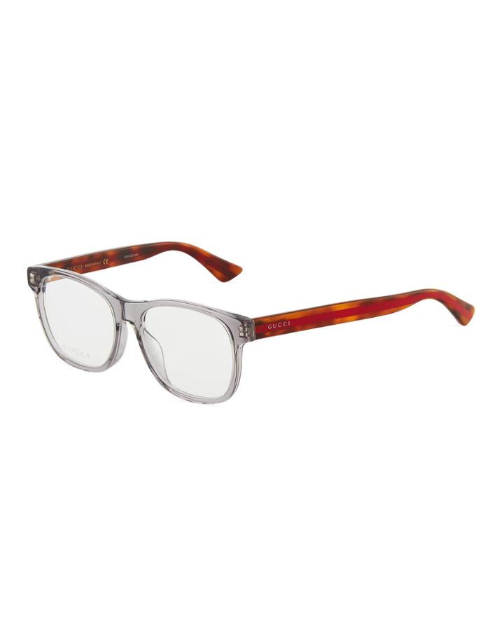 Square Semi-translucent Acetate Optical Glasses