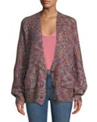 Danna Metallic Multicolor Knit Cardigan