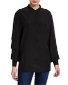 Nicku Silk Tiered-sleeve