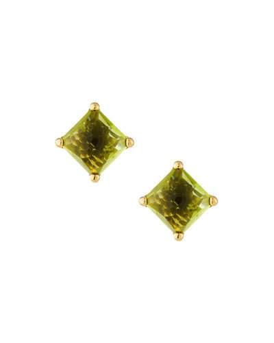 18k Rock Candy Mini Square Peridot
