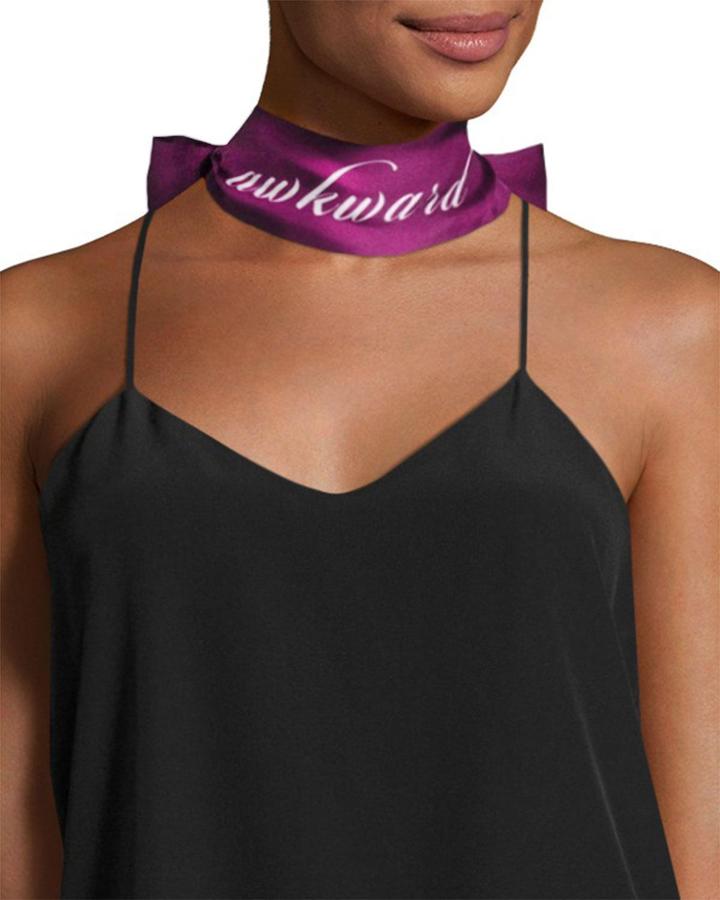 Awkward Skinny Silk Twill