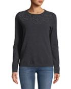 Beaded Cashmere Pullover