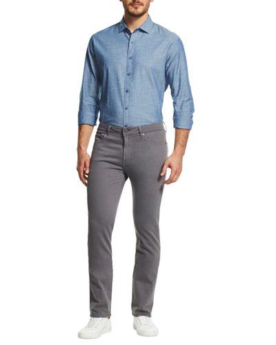 Slim Skinny Chino Pants, Gray