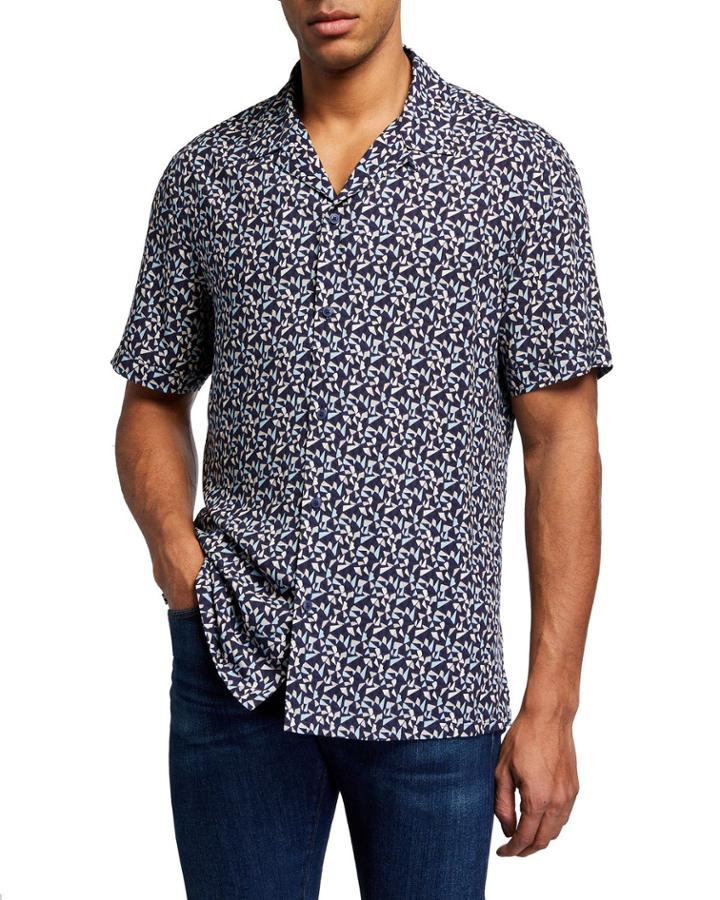 Men's Abstract Diamond Print