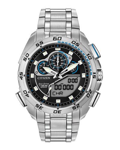 44mm Men's Digital Chronograph Watch,