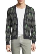 Argyle V-neck Cardigan