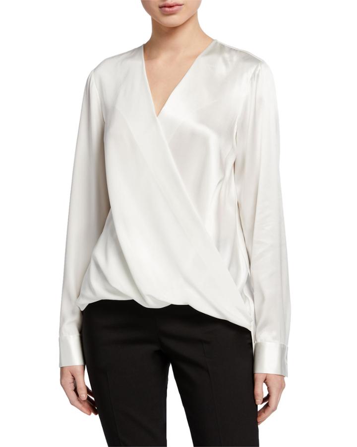 Surplice Long-sleeve Matte
