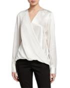 Surplice Long-sleeve Matte