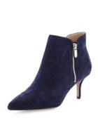 Double-zip Pointed-toe Bootie