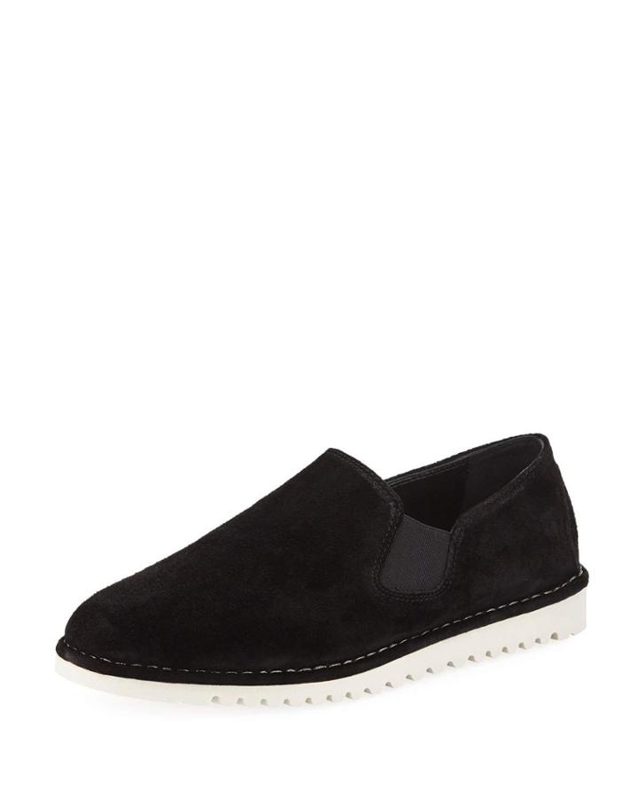 Oralie Suede Sneakers, Black
