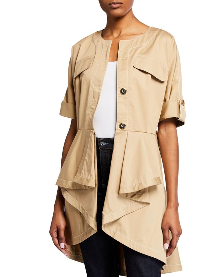 High-low Pleated Jacket