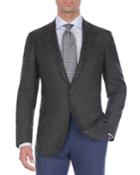 Textured Tri-blend Two-button Blazer