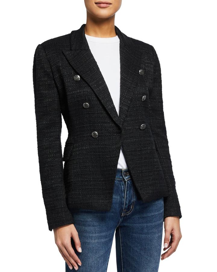 Ciara Double-breasted Peak Collar Blazer
