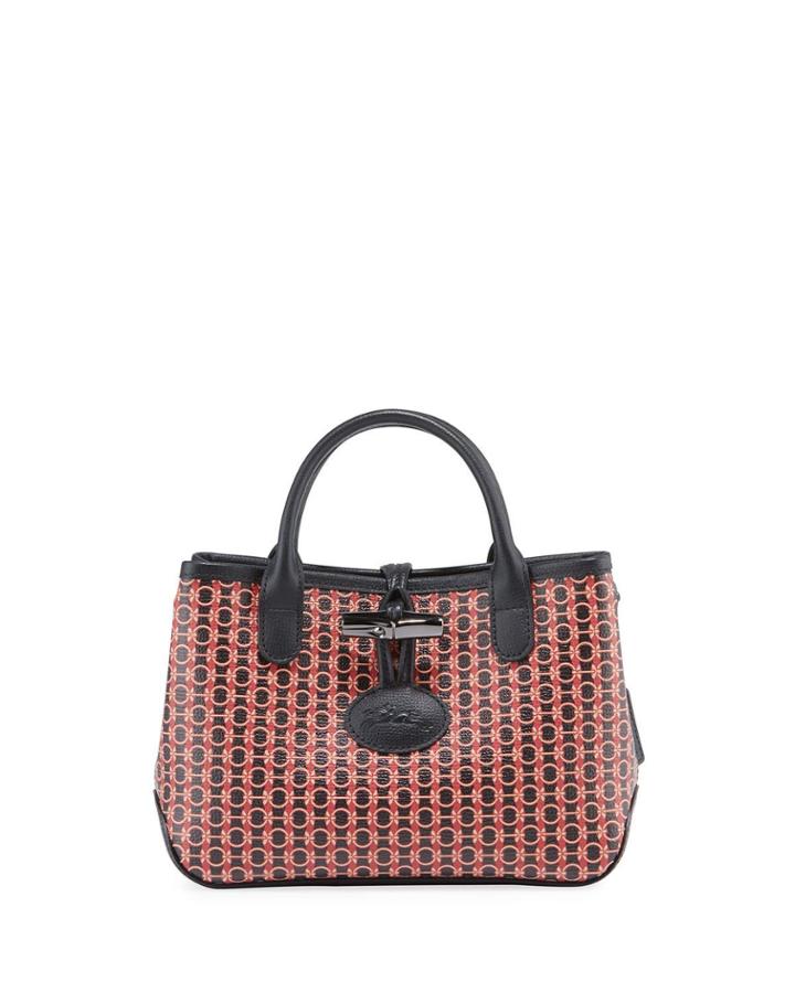 Roseau Mini Grain Leather Top-handle Crossbody Bag