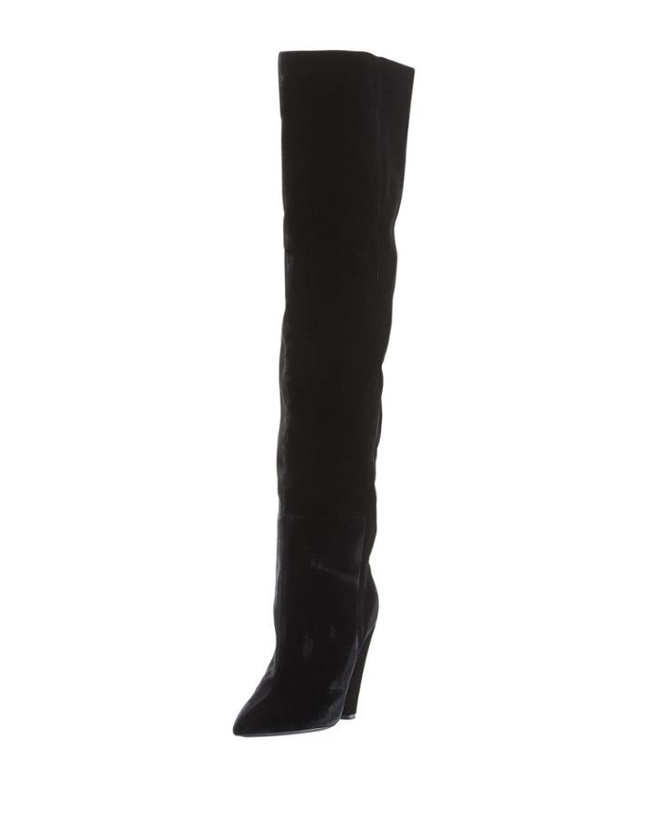 Velvet Cone-heel