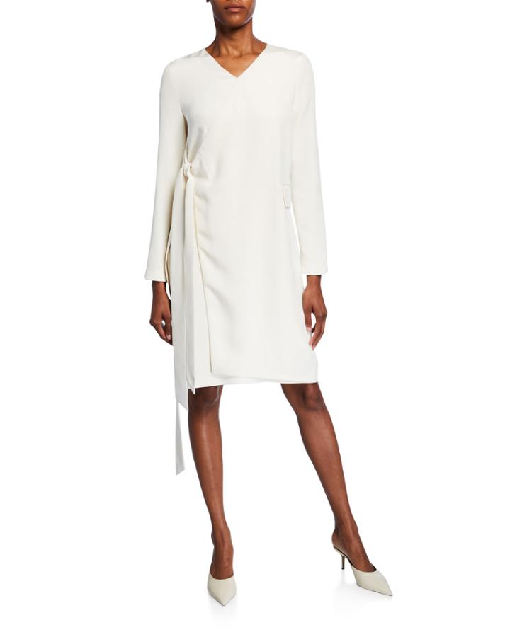 Parquis Silk Wrapped Dress