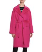 Wool/cashmere Belted Cocoon Trench Coat