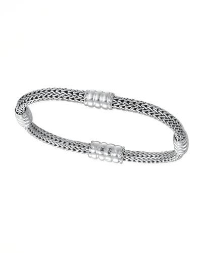 Bedeg Silver Extra Small Four-station Bracelet,