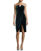 Jolie Strapless Velvet Cocktail Dress