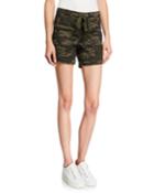 Camo-print Poplin Rolled