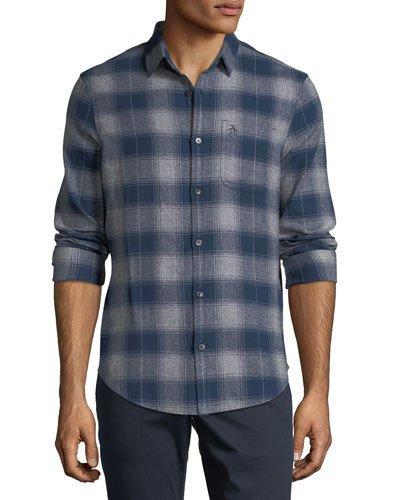 Brushed Plaid Button-down