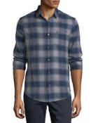 Brushed Plaid Button-down