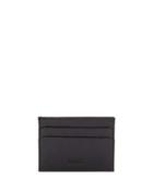 Saffiano Leather Card Case, Black