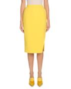 Pencil Crepe Knee-length
