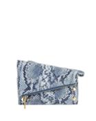 Curtis Snake-embossed Leather Clutch Bag