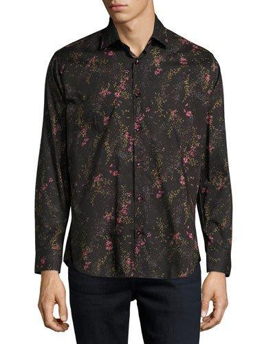 Floral-print Button-front