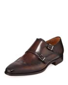 Men's Cisco Double Monk-strap Wing-tip